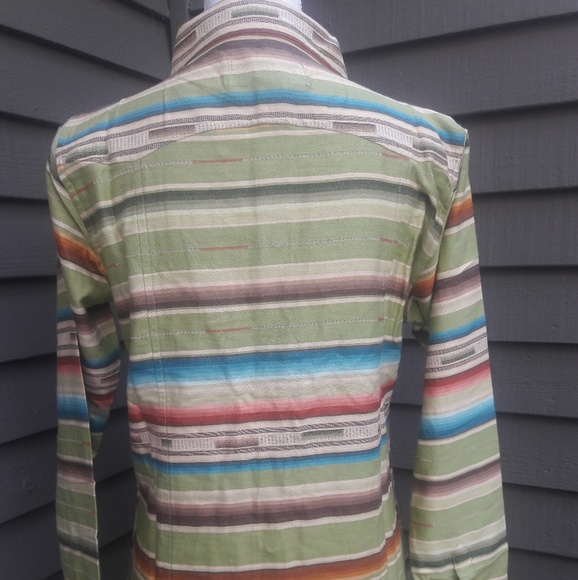 Tasha Polizzi Green Serape Shirt - Picture 5 of 6
